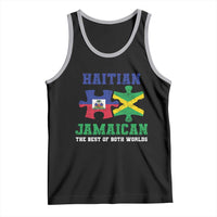 Haitian Jamaican Roots Tank Top Haiti Jamaica Combo Puzzle - Wonder Print Shop