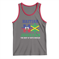 Haitian Jamaican Roots Tank Top Haiti Jamaica Combo Puzzle - Wonder Print Shop