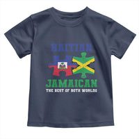 Haitian Jamaican Roots Toddler T Shirt Haiti Jamaica Combo Puzzle - Wonder Print Shop