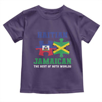 Haitian Jamaican Roots Toddler T Shirt Haiti Jamaica Combo Puzzle - Wonder Print Shop
