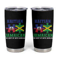 Haitian Jamaican Roots Tumbler Cup Haiti Jamaica Combo Puzzle - Wonder Print Shop