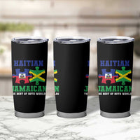 Haitian Jamaican Roots Tumbler Cup Haiti Jamaica Combo Puzzle - Wonder Print Shop