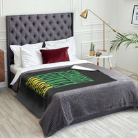 Straight Outta Jamaica Throw Blanket Cool Jamaican Travel Vacation - Wonder Print Shop