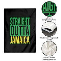Straight Outta Jamaica Garden Flag Cool Jamaican Travel Vacation - Wonder Print Shop
