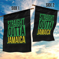 Straight Outta Jamaica Garden Flag Cool Jamaican Travel Vacation - Wonder Print Shop