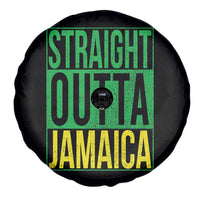 Straight Outta Jamaica Spare Tire Cover Cool Jamaican Travel Vacation - Wonder Print Shop
