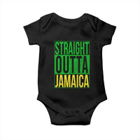 Straight Outta Jamaica Baby Onesie Cool Jamaican Travel Vacation - Wonder Print Shop
