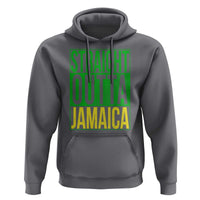 Straight Outta Jamaica Hoodie Cool Jamaican Travel Vacation - Wonder Print Shop
