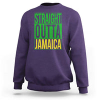 Straight Outta Jamaica Sweatshirt Cool Jamaican Travel Vacation - Wonder Print Shop