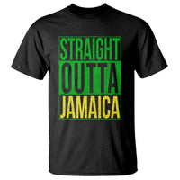 Straight Outta Jamaica T Shirt Cool Jamaican Travel Vacation - Wonder Print Shop