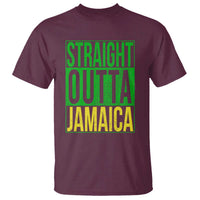 Straight Outta Jamaica T Shirt Cool Jamaican Travel Vacation - Wonder Print Shop
