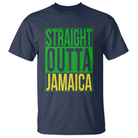 Straight Outta Jamaica T Shirt Cool Jamaican Travel Vacation - Wonder Print Shop