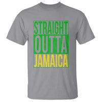 Straight Outta Jamaica T Shirt Cool Jamaican Travel Vacation - Wonder Print Shop