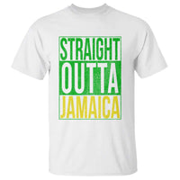Straight Outta Jamaica T Shirt Cool Jamaican Travel Vacation - Wonder Print Shop