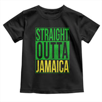 Straight Outta Jamaica Toddler T Shirt Cool Jamaican Travel Vacation - Wonder Print Shop