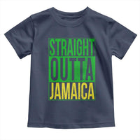 Straight Outta Jamaica Toddler T Shirt Cool Jamaican Travel Vacation - Wonder Print Shop