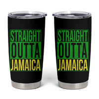 Straight Outta Jamaica Tumbler Cup Cool Jamaican Travel Vacation - Wonder Print Shop
