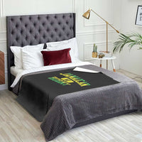 Jamaican Me Horny Throw Blanket Funny Caribbean Party - Wonder Print Shop