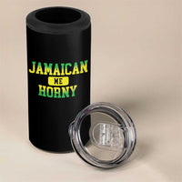 Jamaican Me Horny 4 in 1 Can Cooler Tumbler Funny Caribbean Party - Wonder Print Shop