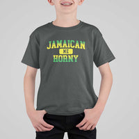 Jamaican Me Horny T Shirt For Kid Funny Caribbean Party - Wonder Print Shop