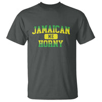 Jamaican Me Horny T Shirt Funny Caribbean Party - Wonder Print Shop