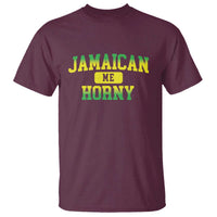 Jamaican Me Horny T Shirt Funny Caribbean Party - Wonder Print Shop