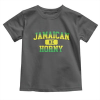 Jamaican Me Horny Toddler T Shirt Funny Caribbean Party - Wonder Print Shop