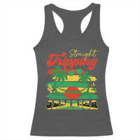 Jamaica Vacation Racerback Tank Top Straight Trippin Jamaica Family Girls Trip - Wonder Print Shop