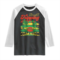 Jamaica Vacation Raglan Shirt Straight Trippin Jamaica Family Girls Trip - Wonder Print Shop