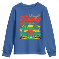 Jamaica Vacation Youth Sweatshirt Straight Trippin Jamaica Family Girls Trip - Wonder Print Shop