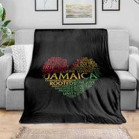 Jamaica Reggae Throw Blanket One Love Rasta Culture - Wonder Print Shop