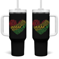 Jamaica Reggae Tumbler With Handle One Love Rasta Culture - Wonder Print Shop