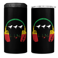Little Birds 4 in 1 Can Cooler Tumbler Rastafari Rasta Reggae Music Headphones Jamaican Pride - Wonder Print Shop