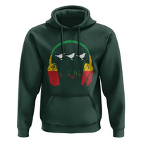 Little Birds Hoodie Rastafari Rasta Reggae Music Headphones Jamaican Pride - Wonder Print Shop