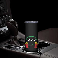 Little Birds Skinny Tumbler Rastafari Rasta Reggae Music Headphones Jamaican Pride - Wonder Print Shop