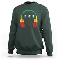 Little Birds Sweatshirt Rastafari Rasta Reggae Music Headphones Jamaican Pride - Wonder Print Shop