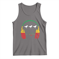 Little Birds Tank Top Rastafari Rasta Reggae Music Headphones Jamaican Pride - Wonder Print Shop