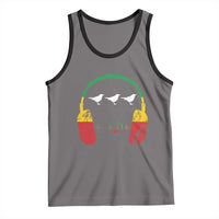 Little Birds Tank Top Rastafari Rasta Reggae Music Headphones Jamaican Pride - Wonder Print Shop