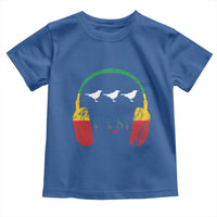 Little Birds Toddler T Shirt Rastafari Rasta Reggae Music Headphones Jamaican Pride - Wonder Print Shop