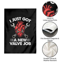 Cool Heart Surgery Survivor Garden Flag Funny Valve Job Coronary Bypass Artery Open Heart Surgery