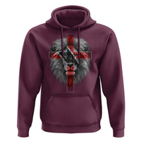 Lion of Judah Cross Trinidadian Flag Hoodie Christian Faith Trini Trinidad And Tobago Pride