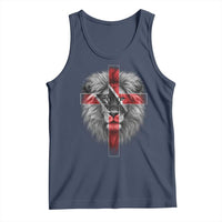 Lion of Judah Cross Trinidadian Flag Tank Top Christian Faith Trini Trinidad And Tobago Pride