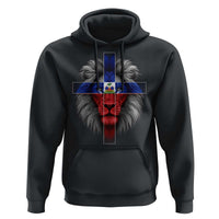 Lion of Judah Cross Haiti Flag Hoodie Christian Faith Haitian Pride