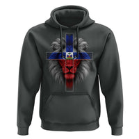 Lion of Judah Cross Haiti Flag Hoodie Christian Faith Haitian Pride