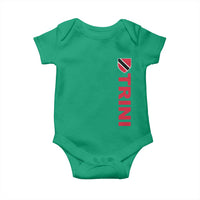 Vintage Trini Baby Onesie Trinidad and Tobago Flag Minimalist Patriotic Caribbean Pride
