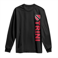Vintage Trini Long Sleeve Shirt Trinidad and Tobago Flag Minimalist Patriotic Caribbean Pride