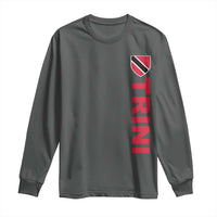 Vintage Trini Long Sleeve Shirt Trinidad and Tobago Flag Minimalist Patriotic Caribbean Pride