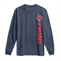 Vintage Trini Long Sleeve Shirt Trinidad and Tobago Flag Minimalist Patriotic Caribbean Pride