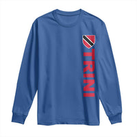 Vintage Trini Long Sleeve Shirt Trinidad and Tobago Flag Minimalist Patriotic Caribbean Pride