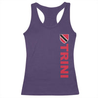 Vintage Trini Racerback Tank Top Trinidad and Tobago Flag Minimalist Patriotic Caribbean Pride